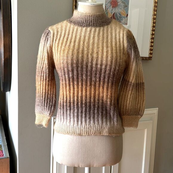 Heartloom Sweater Amara Ombre Balloon Sleeve Brushed Knit Sz XS NWT - Picture 2 of 14